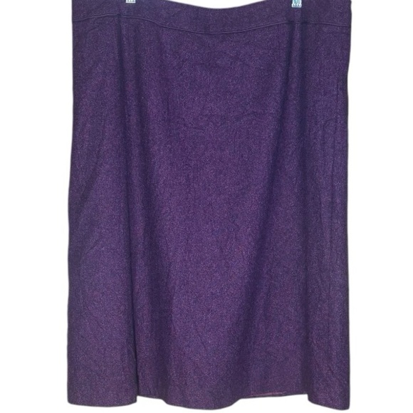Kasper Elegant Purple Women's Midi Skirt SZ 16W - Picture 1 of 6